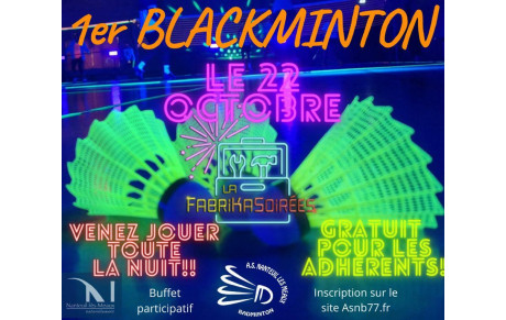 Notre 1er Blackminton