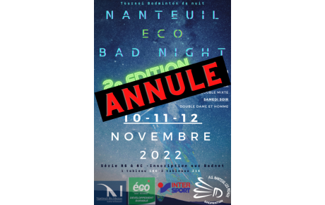 Annulation du tournoi